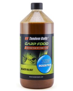 Carp Food Zig Booster 1000ml Black Halibut