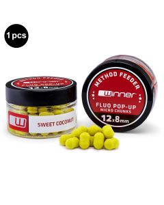 Method/Feeder Fluo Pop-Up Micro Chunks 20g Sweet Coconut