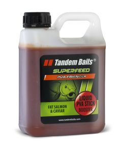 SuperFeed Liquid PVA Stick Booster 1000 ml Fatty Salmon & Caviar